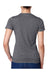 Next Level 6610 Womens CVC Jersey Short Sleeve Crewneck T-Shirt Charcoal Grey Back