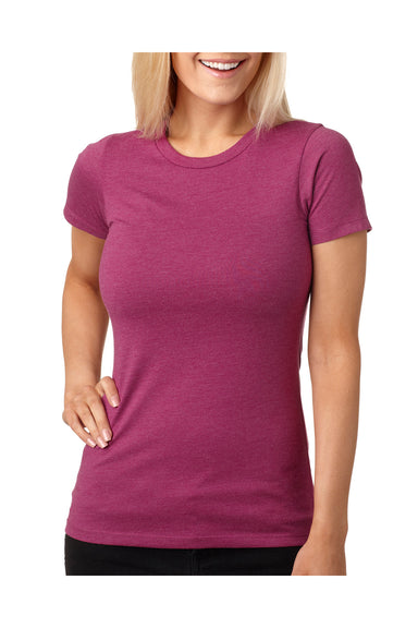 Next Level 6610 Womens CVC Jersey Short Sleeve Crewneck T-Shirt Lush Pink Front
