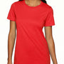 Next Level Womens CVC Jersey Short Sleeve Crewneck T-Shirt - Red