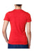 Next Level 6610 Womens CVC Jersey Short Sleeve Crewneck T-Shirt Red Back