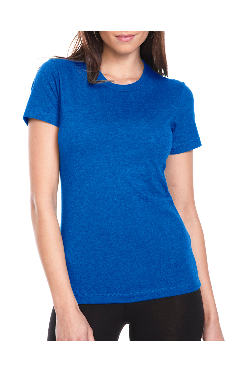 Next Level 6610 Womens CVC Jersey Short Sleeve Crewneck T-Shirt Royal Blue Front