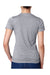Next Level 6610 Womens CVC Jersey Short Sleeve Crewneck T-Shirt Heather Dark Grey Back