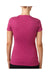 Next Level 6610 Womens CVC Jersey Short Sleeve Crewneck T-Shirt Raspberry Pink Back