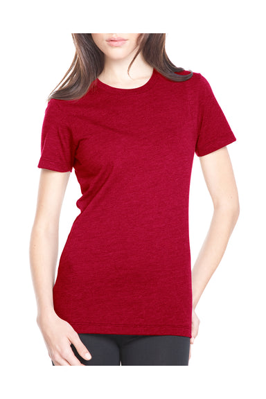 Next Level 6610 Womens CVC Jersey Short Sleeve Crewneck T-Shirt Scarlet Red Front