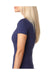Next Level 6610 Womens CVC Jersey Short Sleeve Crewneck T-Shirt Storm Blue Side