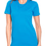 Next Level Womens CVC Jersey Short Sleeve Crewneck T-Shirt - Turquoise Blue