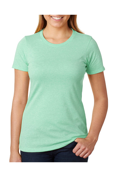 Next Level 6610 Womens CVC Jersey Short Sleeve Crewneck T-Shirt Mint Green Front