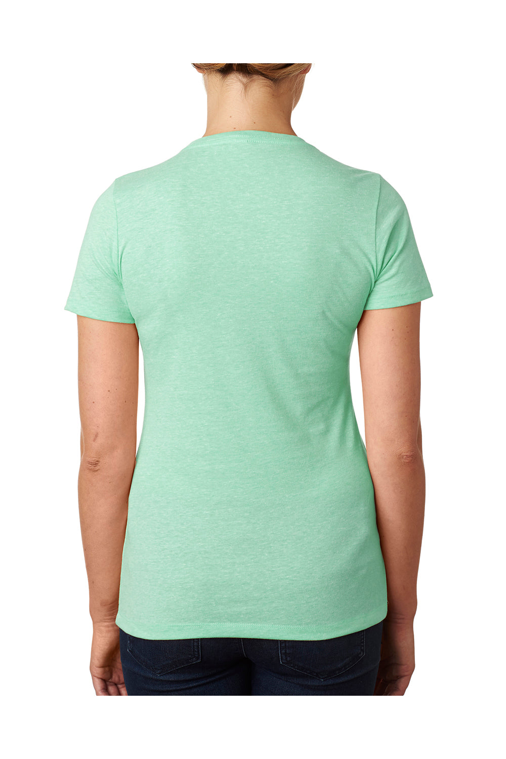 Next Level 6610 Womens CVC Jersey Short Sleeve Crewneck T-Shirt Mint Green Back