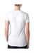 Next Level 6640 Womens CVC Jersey Short Sleeve V-Neck T-Shirt White Back