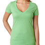Next Level Womens CVC Jersey Short Sleeve V-Neck T-Shirt - Apple Green - Closeout