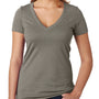 Next Level Womens CVC Jersey Short Sleeve V-Neck T-Shirt - Warm Grey - Closeout