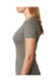 Next Level 6640 Womens CVC Jersey Short Sleeve V-Neck T-Shirt Warm Grey Side