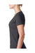 Next Level 6640 Womens CVC Jersey Short Sleeve V-Neck T-Shirt Charcoal Grey Side