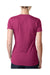 Next Level 6640 Womens CVC Jersey Short Sleeve V-Neck T-Shirt Lush Pink Back