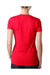 Next Level 6640 Womens CVC Jersey Short Sleeve V-Neck T-Shirt Red Back