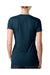 Next Level 6640 Womens CVC Jersey Short Sleeve V-Neck T-Shirt Navy Blue Back