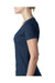 Next Level 6640 Womens CVC Jersey Short Sleeve V-Neck T-Shirt Navy Blue Side