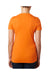 Next Level 6640 Womens CVC Jersey Short Sleeve V-Neck T-Shirt Orange Back