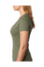 Next Level 6640 Womens CVC Jersey Short Sleeve V-Neck T-Shirt Military Green Side