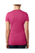 Next Level 6640 Womens CVC Jersey Short Sleeve V-Neck T-Shirt Raspberry Pink Back