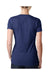 Next Level 6640 Womens CVC Jersey Short Sleeve V-Neck T-Shirt Storm Blue Back
