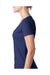 Next Level 6640 Womens CVC Jersey Short Sleeve V-Neck T-Shirt Storm Blue Side