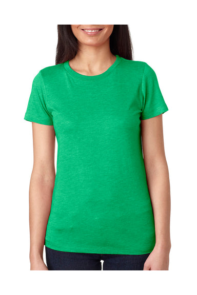 Next Level 6710 Womens Jersey Short Sleeve Crewneck T-Shirt Envy Green Front