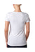 Next Level 6710 Womens Jersey Short Sleeve Crewneck T-Shirt Heather White Back