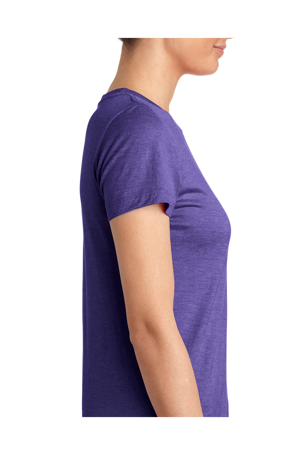 Next Level 6710 Womens Jersey Short Sleeve Crewneck T-Shirt Purple Rush Side
