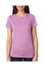 Next Level 6710 Womens Jersey Short Sleeve Crewneck T-Shirt Lilac Pink Front