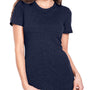 Next Level Womens Jersey Short Sleeve Crewneck T-Shirt - Vintage Navy Blue