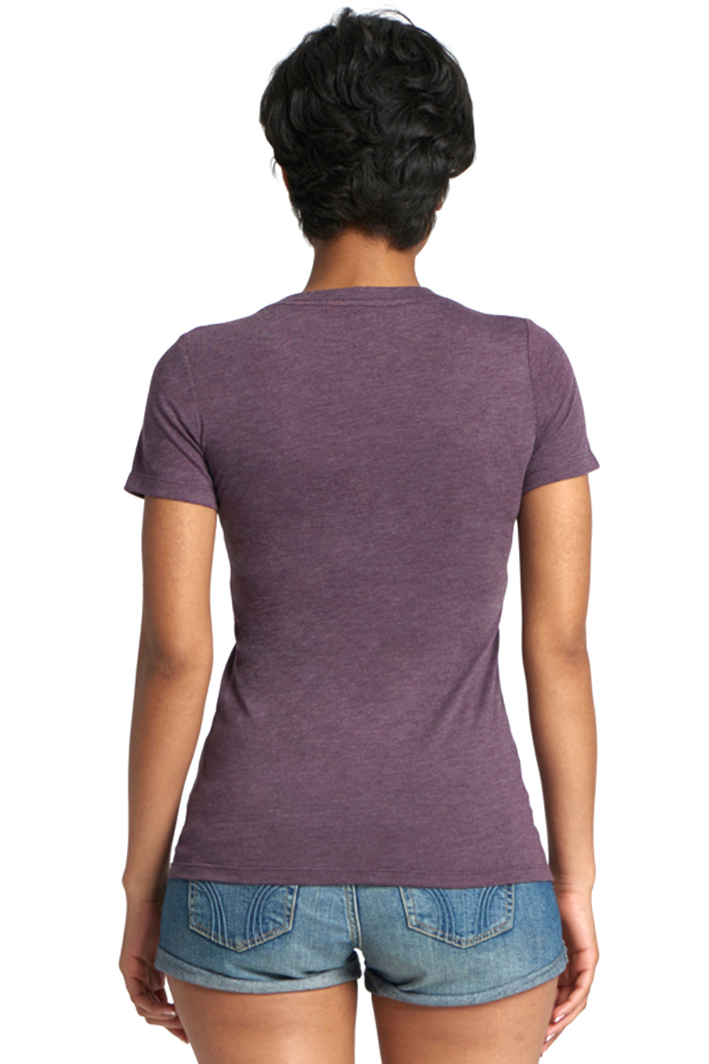 Next Level 6710 Jersey Short Sleeve Crewneck T-Shirt Vintage Purple Back