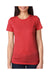 Next Level 6710 Womens Jersey Short Sleeve Crewneck T-Shirt Red Front