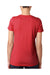 Next Level 6710 Womens Jersey Short Sleeve Crewneck T-Shirt Red Back
