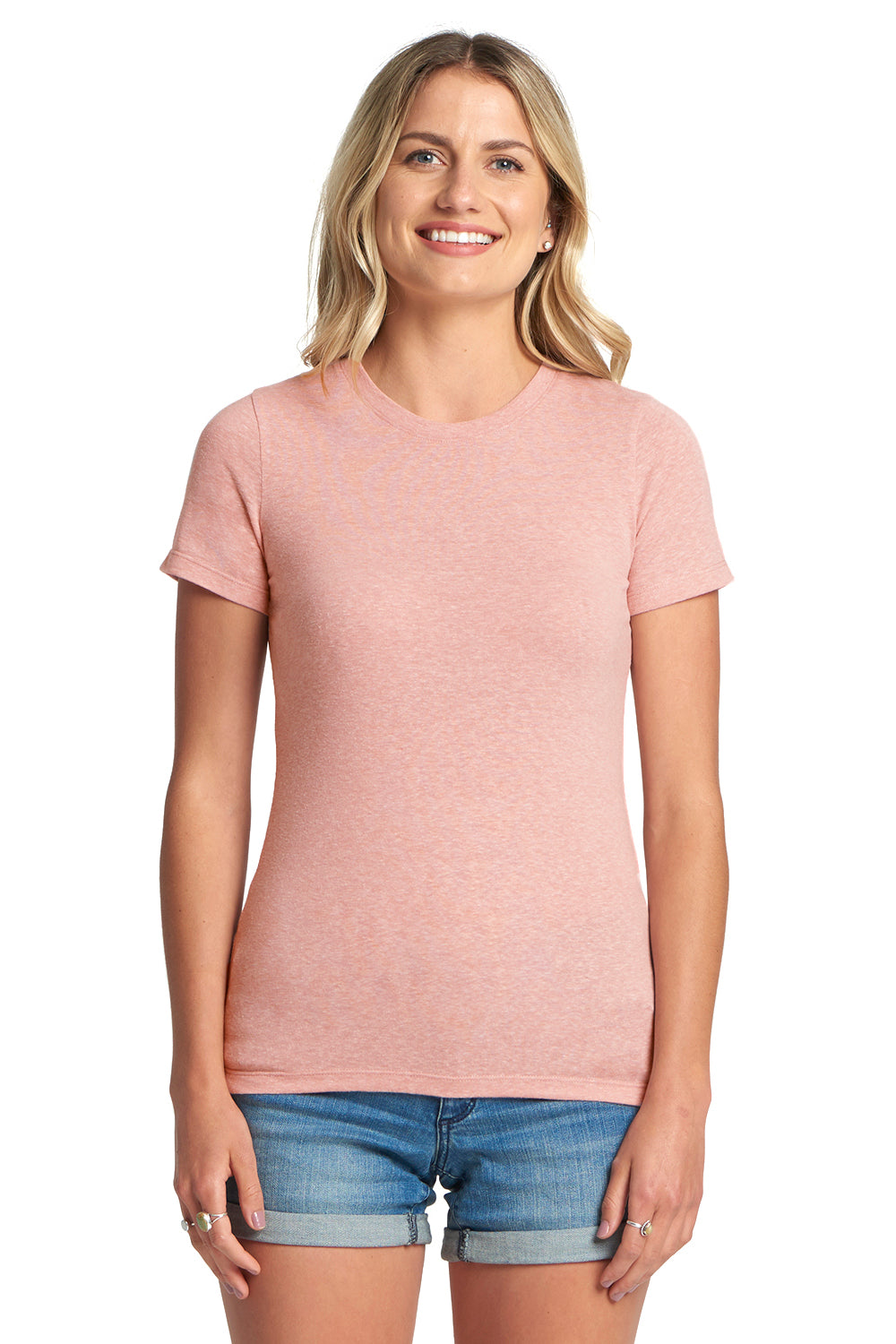 Next Level 6710 Jersey Short Sleeve Crewneck T-Shirt Desert Pink Front