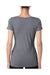 Next Level 6730 Womens Jersey Short Sleeve Scoop Neck T-Shirt Heather Grey Back