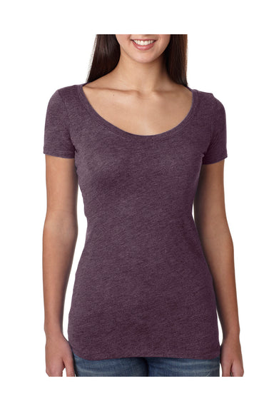 Next Level 6730 Womens Jersey Short Sleeve Scoop Neck T-Shirt Purple Front