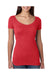 Next Level 6730 Womens Jersey Short Sleeve Scoop Neck T-Shirt Red Front