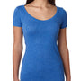 Next Level Womens Jersey Short Sleeve Scoop Neck T-Shirt - Vintage Royal Blue - Closeout
