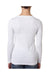Next Level 6731 Womens Jersey Long Sleeve Scoop Neck T-Shirt Heather White Back