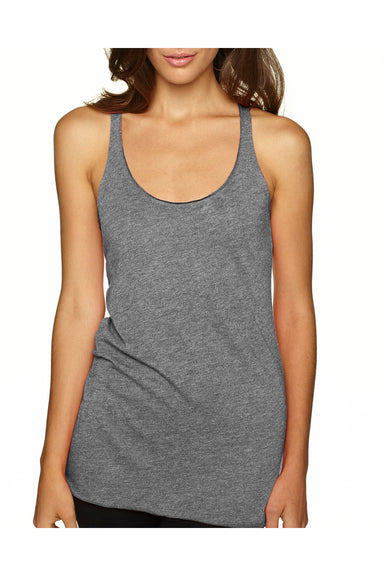 Next Level 6733 Womens Tank Top Heather Grey Front