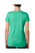 Next Level 6740 Womens Jersey Short Sleeve V-Neck T-Shirt Envy Green Back