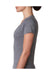 Next Level 6740 Womens Jersey Short Sleeve V-Neck T-Shirt Heather Grey Side