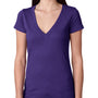 Next Level Womens Jersey Short Sleeve V-Neck T-Shirt - Purple Rush - Closeout