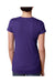 Next Level 6740 Womens Jersey Short Sleeve V-Neck T-Shirt Purple Rush Back