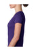 Next Level 6740 Womens Jersey Short Sleeve V-Neck T-Shirt Purple Rush Side
