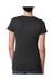 Next Level 6740 Womens Jersey Short Sleeve V-Neck T-Shirt Black Back