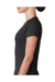 Next Level 6740 Womens Jersey Short Sleeve V-Neck T-Shirt Black Side