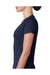 Next Level 6740 Womens Jersey Short Sleeve V-Neck T-Shirt Navy Blue Side