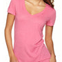 Next Level Womens Jersey Short Sleeve V-Neck T-Shirt - Vintage Pink - Closeout